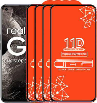 Qyist Edge To Edge Tempered Glass for Realme Gt Master Edition(Pack of 4)