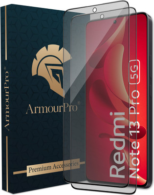 ArmourPro Edge To Edge Tempered Glass for Redmi Note 13 Pro 5G, Matte Finish Glass(Pack of 2)