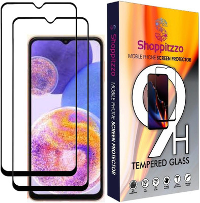 Shoppitzzo Edge To Edge Tempered Glass for SAMSUNG Galaxy A23,A13 4G,F23,F13/*NeoShield*Tempered Glass/Full Screen Coverage-Edge to Edge/9H(Pack of 2)