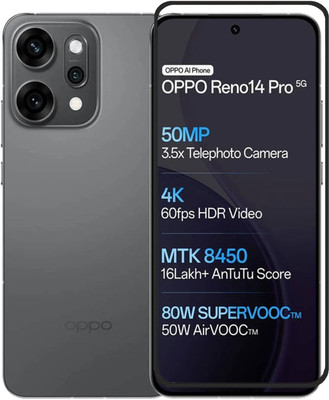 Flipkart SmartBuy Edge To Edge Tempered Glass for OPPO Reno14 Pro 5G(Pack of 1)