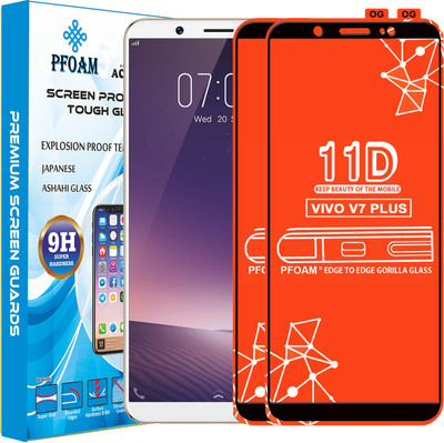 PFOAM Edge To Edge Tempered Glass for VIVO V7 Plus(Pack of 2)