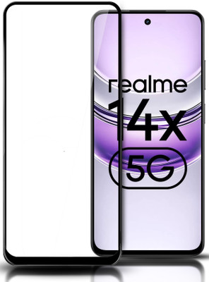 HUPSHY Edge To Edge Tempered Glass for RealMe 14x 5G(Pack of 1)