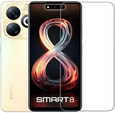 NSTAR Tempered Glass Guard for Infinix SMART 8(Pack of 1)