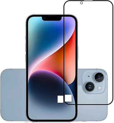 NIMMIKA ENTERPRISES Edge To Edge Tempered Glass for Apple iphone 14(11D Full-Screen Coverage | Comprehensive protection | High-quality material | Multi-layered coating | Clear and smooth surface | Thin and lightweight | Easy to install)(Pack of 1)