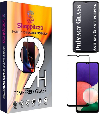 Shoppitzzo Edge To Edge Tempered Glass for SAMSUNG Galaxy F42(5G), M32(5G),F12,M12, A12/*Privacy-Anti Spy*Tempered Glass/Full Screen Coverage-Edge to Edge/9H(Pack of 1)