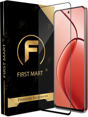 FIRST MART Edge To Edge Tempered Glass for Realme 14X 5G, Realme 14X(Pack of 1)