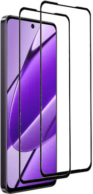 KMPERED Edge To Edge Tempered Glass for Realme 11, Realme 11x 5G(Pack of 2)