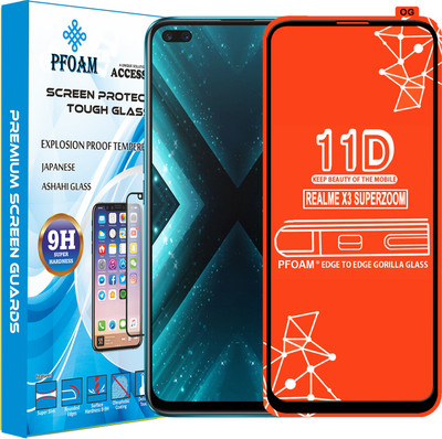 PFOAM Edge To Edge Tempered Glass for REALME X3 SUPERZOOM(Pack of 1)