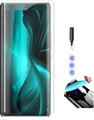 Bodoma Edge To Edge Tempered Glass for Lava Blaze Dou 5G Uv(Pack of 1)