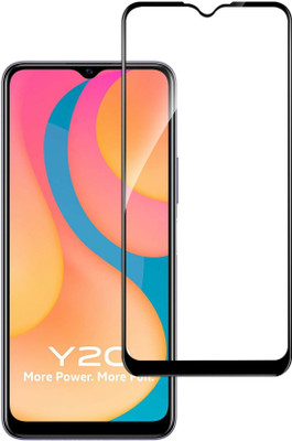 DMJHP Edge To Edge Tempered Glass for Vivo Y20(Pack of 1)