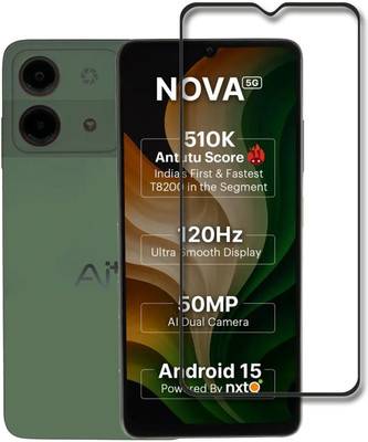 NSTAR Edge To Edge Tempered Glass for Ai+ Nova 5G, Ai Plus Nova 5G(Pack of 1)