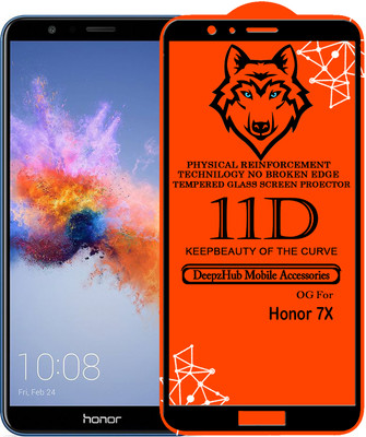 DeepzHub Edge To Edge Tempered Glass for Honor 7X(Pack of 1)