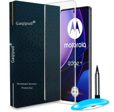 Gaqipud Edge To Edge Tempered Glass for Motorola Edge 40 Neo 5G, Moto Edge 40 5G(Pack of 1)