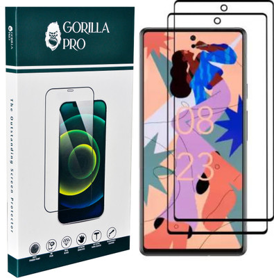 GORILLA PRO Edge To Edge Tempered Glass for Google Pixel 6A 5G, Pixel 6A Primium Quality G Rhino Glass(Pack of 2)