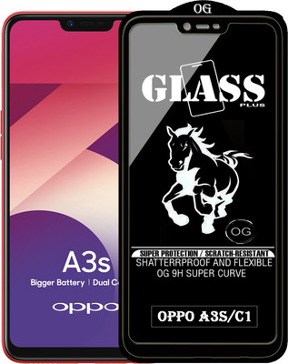 Rofix star Edge To Edge Tempered Glass for Oppo A3s(Pack of 1)