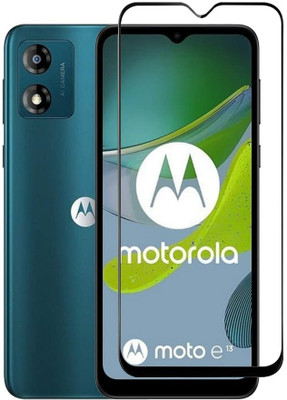 O2MG Edge To Edge Tempered Glass for MOTOROLA e13, MOTO e13(Pack of 1)