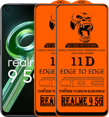 CYOR Edge To Edge Tempered Glass for REALME 9 5G(Pack of 2)