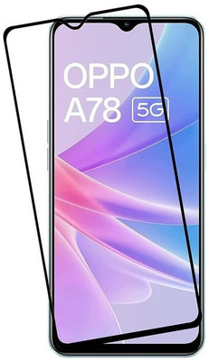 ChutPutMart Edge To Edge Tempered Glass for Oppo A78(Pack of 1)