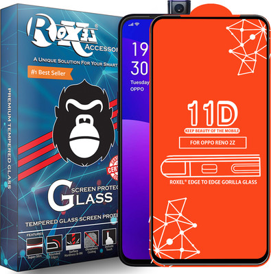 Roxel Edge To Edge Tempered Glass for Oppo Reno2 F(Pack of 1)