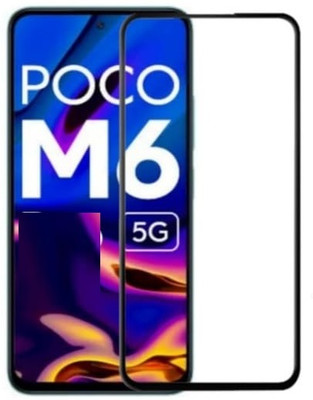 LIKEDESIGN Edge To Edge Tempered Glass for POCO M6 5G(Pack of 1)