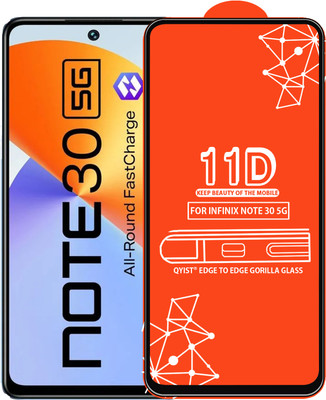 Qyist Edge To Edge Tempered Glass for Infinix Note 30 5G(Pack of 1)