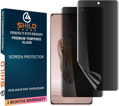 shild Edge To Edge Tempered Glass for Oneplus 12R, Privacy Tempered Glass for Oneplus 12R(Pack of 1)