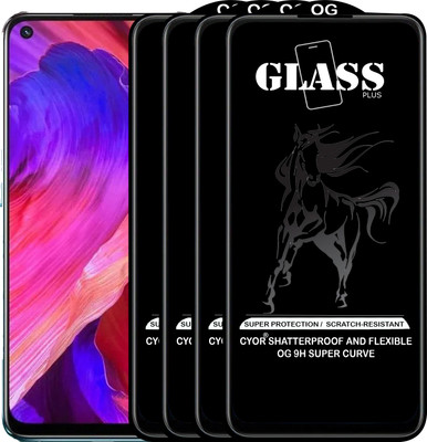 CYOR Edge To Edge Tempered Glass for OPPO A93(Pack of 4)