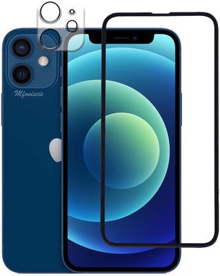 mFoniscie Edge To Edge Tempered Glass for Apple iPhone 12, Apple iPhone 12 Camera Lens Protector(Pack of 1)