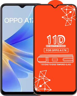 Qyist Edge To Edge Tempered Glass for Oppo A17K(Pack of 1)