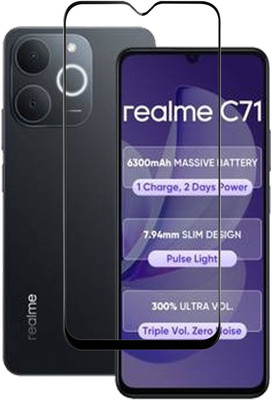 Chronic Edge To Edge Tempered Glass for Realme C71, realme C71(Pack of 1)
