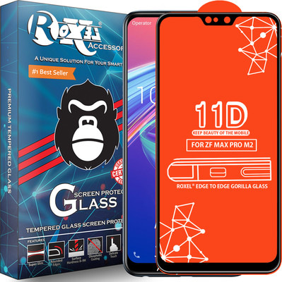 Roxel Edge To Edge Tempered Glass for Asus Zenfone Max Pro M2(Pack of 1)