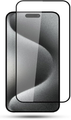 BHOVAD Edge To Edge Tempered Glass for Apple iPhone 15 Pro(Pack of 1)