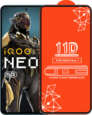 Roxel Edge To Edge Tempered Glass for Iqoo Neo 7(Pack of 1)