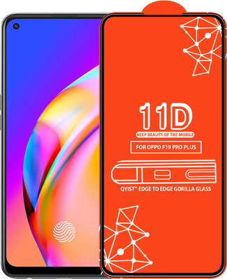 Qyist Edge To Edge Tempered Glass for Oppo F19 Pro Plus(Pack of 1)