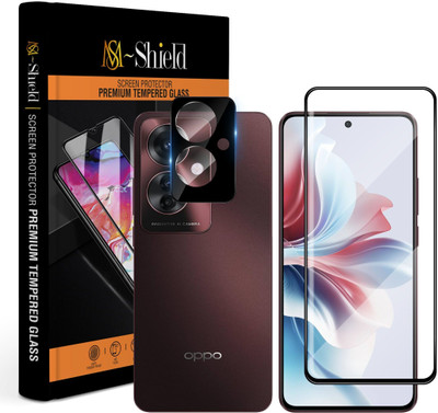 MS-Shield Edge To Edge Tempered Glass for OPPO F25 Pro 5G, With Camera Lens Protector(Pack of 1)