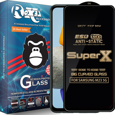 Roxel Edge To Edge Tempered Glass for SAMSUNG M23 5G(Pack of 1)