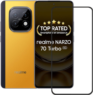 DSCASE Edge To Edge Tempered Glass for Realme Narzo 70 Turbo 5G(Pack of 1)
