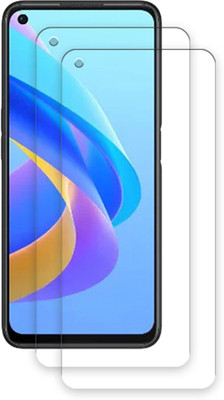 SOMTONE Edge To Edge Tempered Glass for Oppo A76 TEMPERED GUARD FRONTP2(Pack of 2)