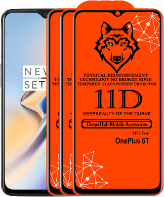 CRodible Edge To Edge Tempered Glass for OnePlus 6T(Pack of 3)