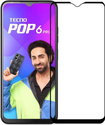 RCHJV Edge To Edge Tempered Glass for Tecno Pop 6 Pro(Pack of 1)