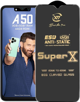 SM Styles Edge To Edge Tempered Glass for Itel A50(Pack of 1)