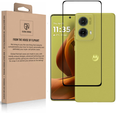 GLOBAL NOMAD Edge To Edge Tempered Glass for Motorola G85 5G(Pack of 1)