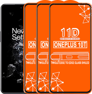 TWIGLO Edge To Edge Tempered Glass for ONEPLUS 10T(Pack of 3)