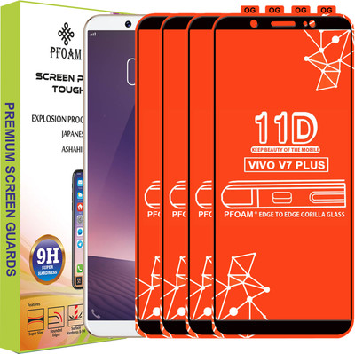PFOAM Edge To Edge Tempered Glass for VIVO V7 Plus(Pack of 4)