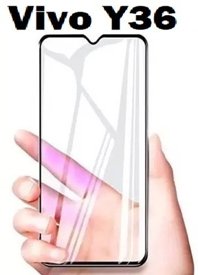 welldesign Edge To Edge Tempered Glass for Vivo Y36(Pack of 1)