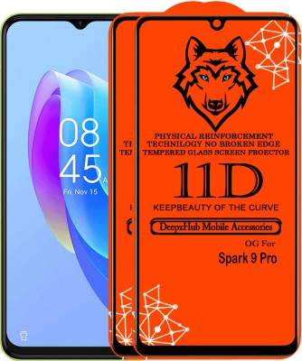 CRodible Edge To Edge Tempered Glass for Tecno Spark 9 Pro(Pack of 2)