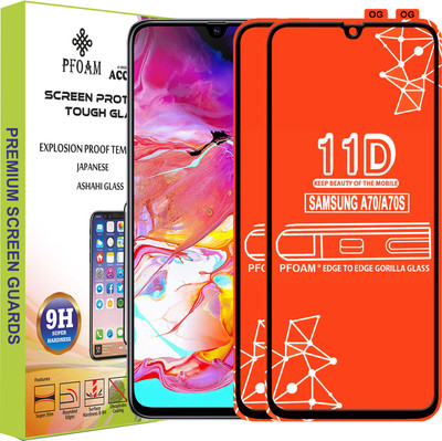 PFOAM Edge To Edge Tempered Glass for SAMSUNG GALAXY A70S(Pack of 2)