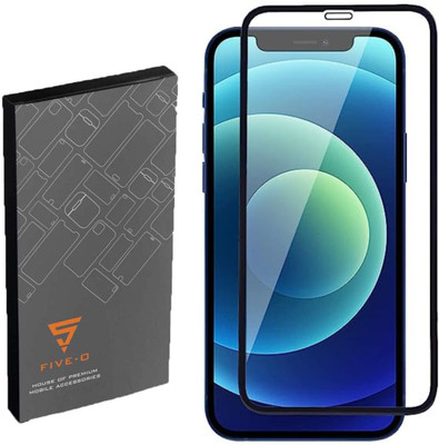 FIVE-O Edge To Edge Tempered Glass for Apple iPhone 12 Mini with Self Installation Kit(Pack of 2)