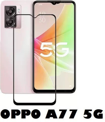 LIKEDESIGN Edge To Edge Tempered Glass for OPPO A77 5G, Oppo A77(Pack of 1)