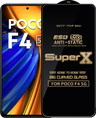 Qyist Edge To Edge Tempered Glass for POCO F4 5G(Pack of 1)